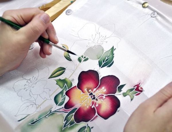 Мастер-класс по росписи ткани в технике «Холодный батик»